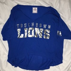Pink Detroit Lions tee size XS
